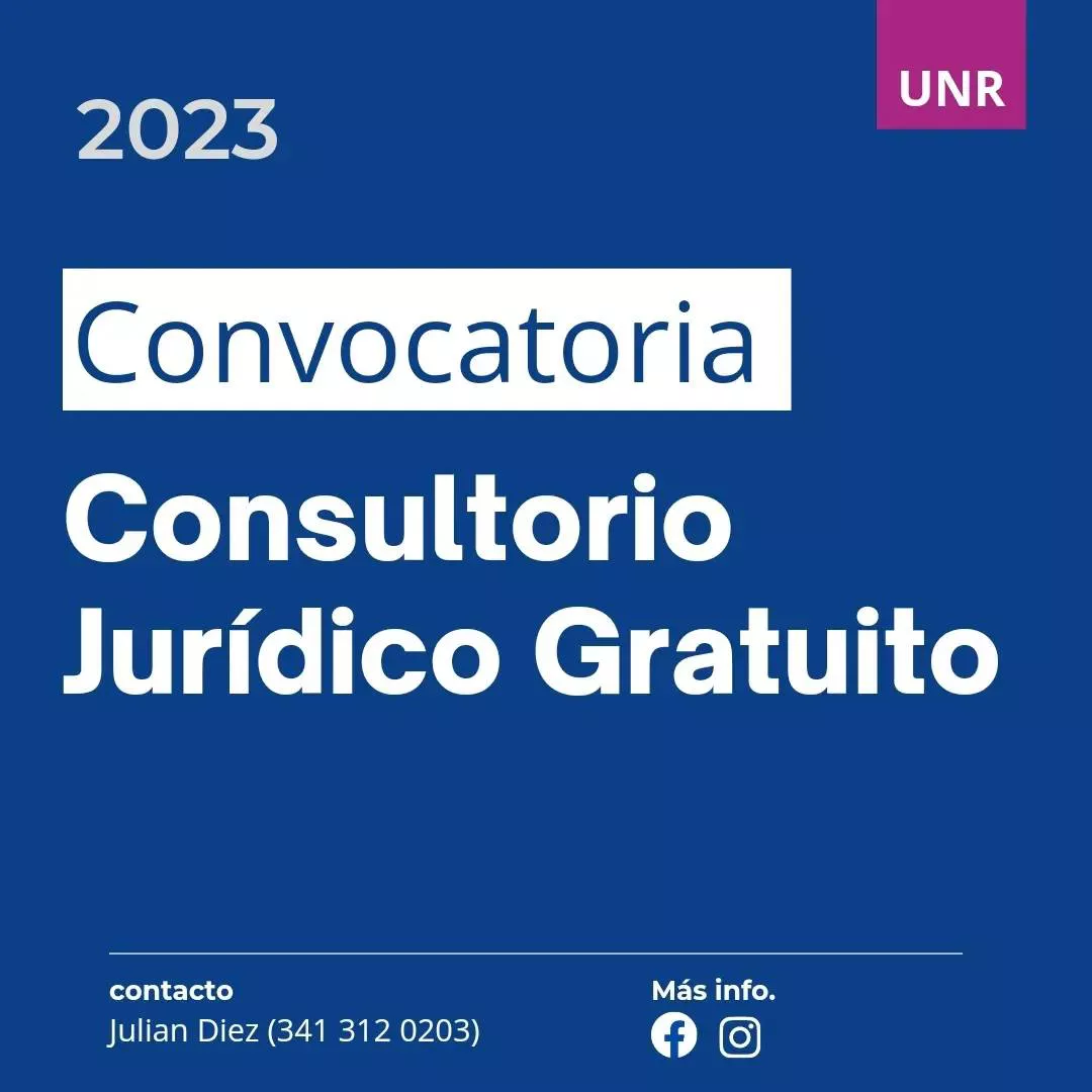 Convocatoria Consultorio Jurídico Gratuito 2023